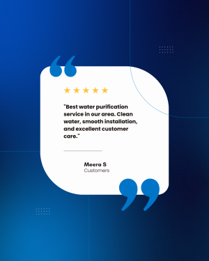 Blue and White Modern Customer Testimonial Reviews Instagram Post